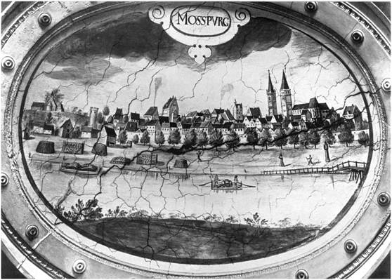 Moosburg um 1590, Deckenfresko,  Residenz in München