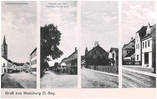 Postkarte Moosburg Thalbacherstraße
