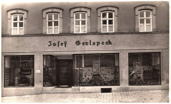 Stadtplatz, Schuhhaus Josef Gerlspeck 1938