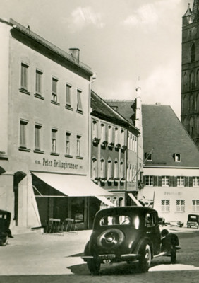 Stadtplatz, Peter Heilingbrunner, aus Postkarte 1940