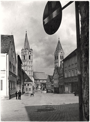 Postkarte Moosburg, Stadtplatz 1940