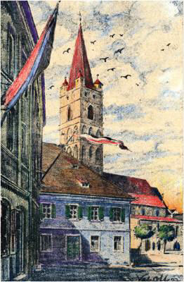 Johanniskirche und Rentamt, Valentin Ott 1927