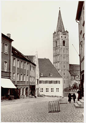 Stadtplatz, Postkarte 1936