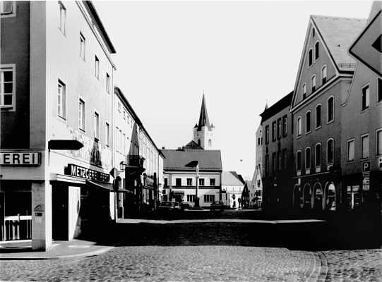 Moosburg Stadtplatz, eigene Aufnahme 1988