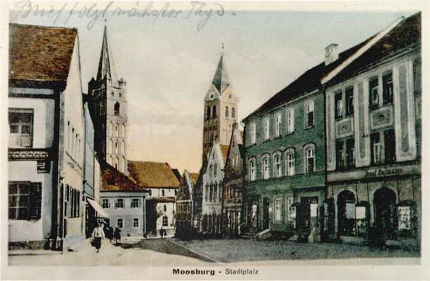 Stadtplatz, Postkarte 1900