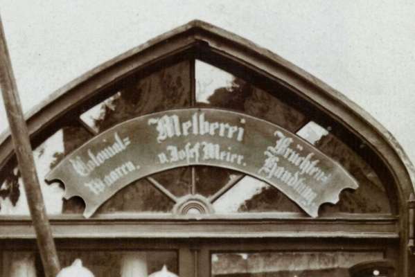 Melberei von Josef Meier im Rathaus, Ausschnitt Aufnahme von 1894
