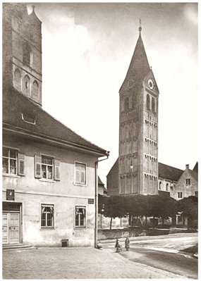 Moosburg Stadtplatz Rentamt, 1913