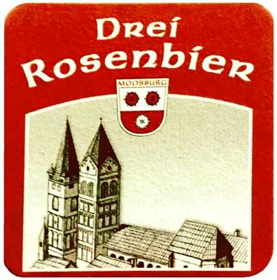 Drei Rosen Bru GmbH Moosburg, Bierdeckel