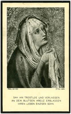 Sterbebildchen Kthe Heilingbrunner *1894 †1956