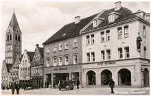 Stadtplatz 1938, Blick von der Mariensule zum Mnster
