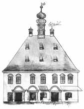 Skizze, Rathaus vor 1865