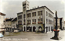 Moosburg Rathaus, Postkarte um 1960