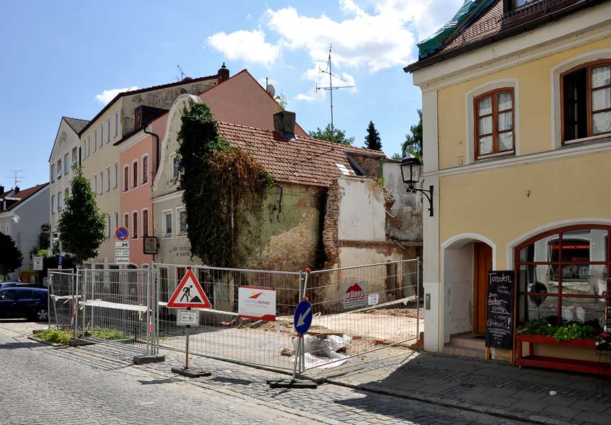 Moosburg Weingraben, 31.07.2012, Abbruch zwischen Aschenbrenner und Beubl